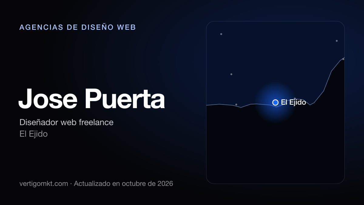 Mejores agencias de diseño web en El Ejido, puesto 7: Jose Puerta, con sede en El Ejido