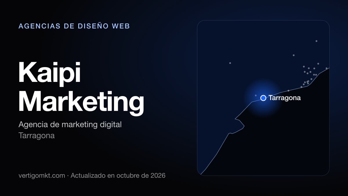 Mejores agencias de diseño web en Tarragona, puesto 3: Kaipi Marketing, con sede en Tarragona