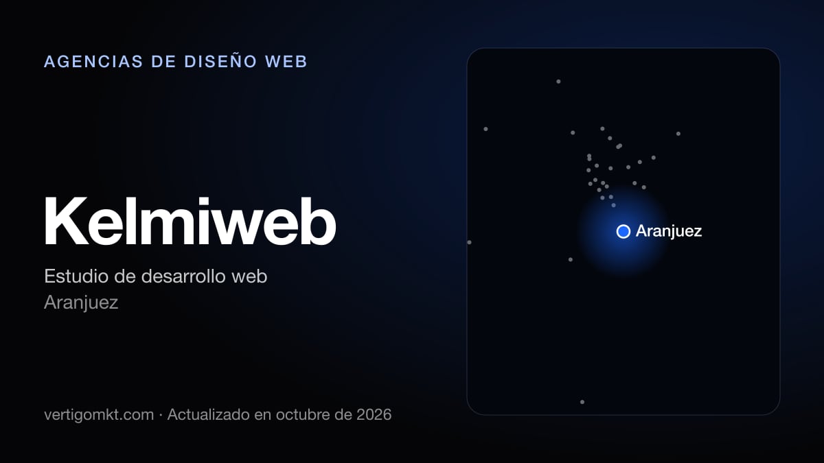 Mejores agencias de diseño web en Aranjuez, puesto 3: Kelmiweb, con sede en Aranjuez