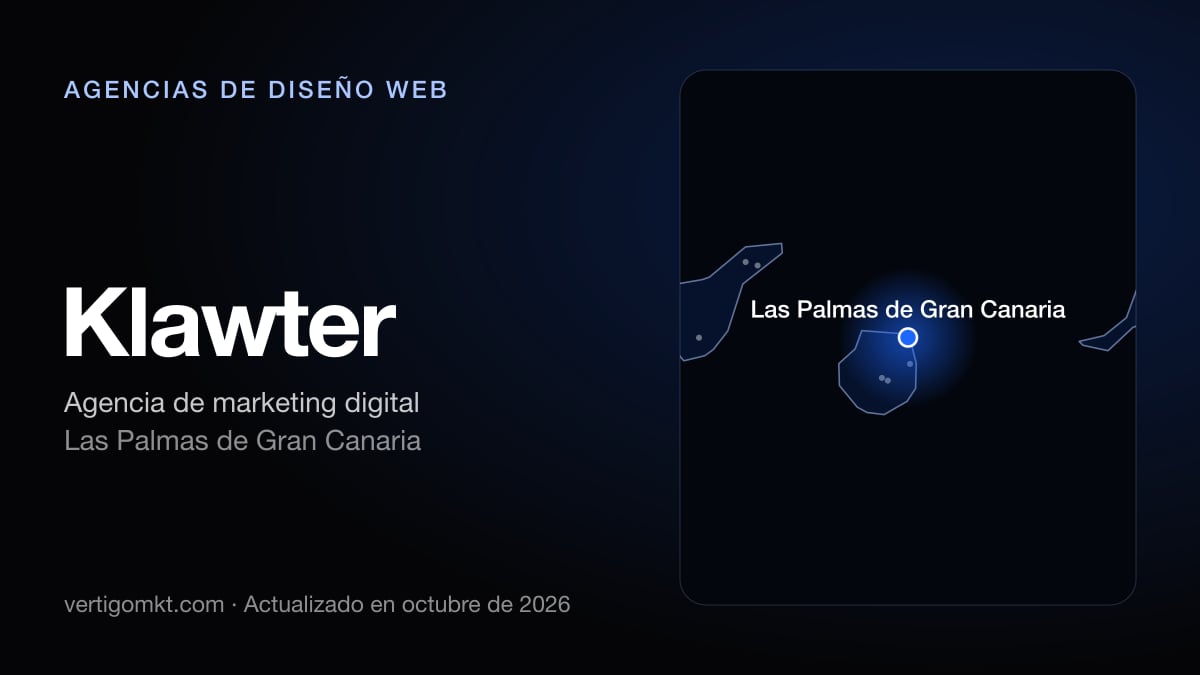 Klawter (Las Palmas de Gran Canaria), puesto 8 entre las mejores agencias de diseño web de Telde