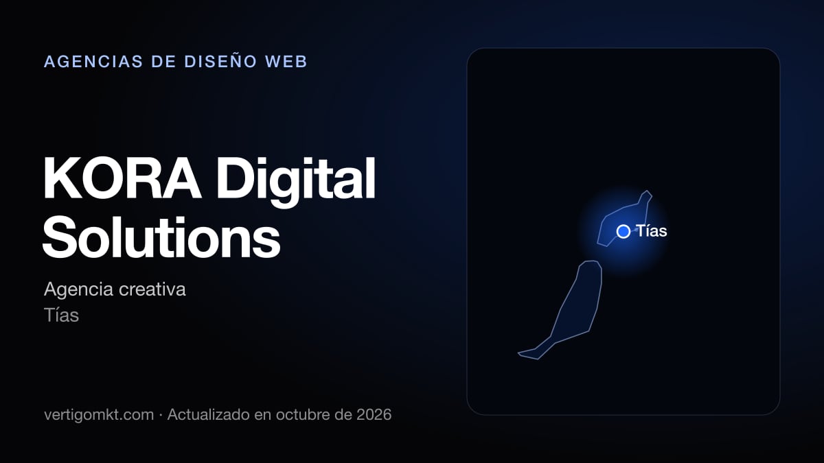 Mejores agencias de diseño web en Arrecife, puesto 10: KORA Digital Solutions, con sede en Tías