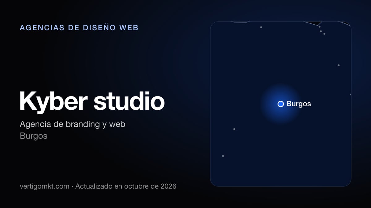 Kyber studio (Burgos), puesto 3 entre las mejores agencias de diseño web de Burgos