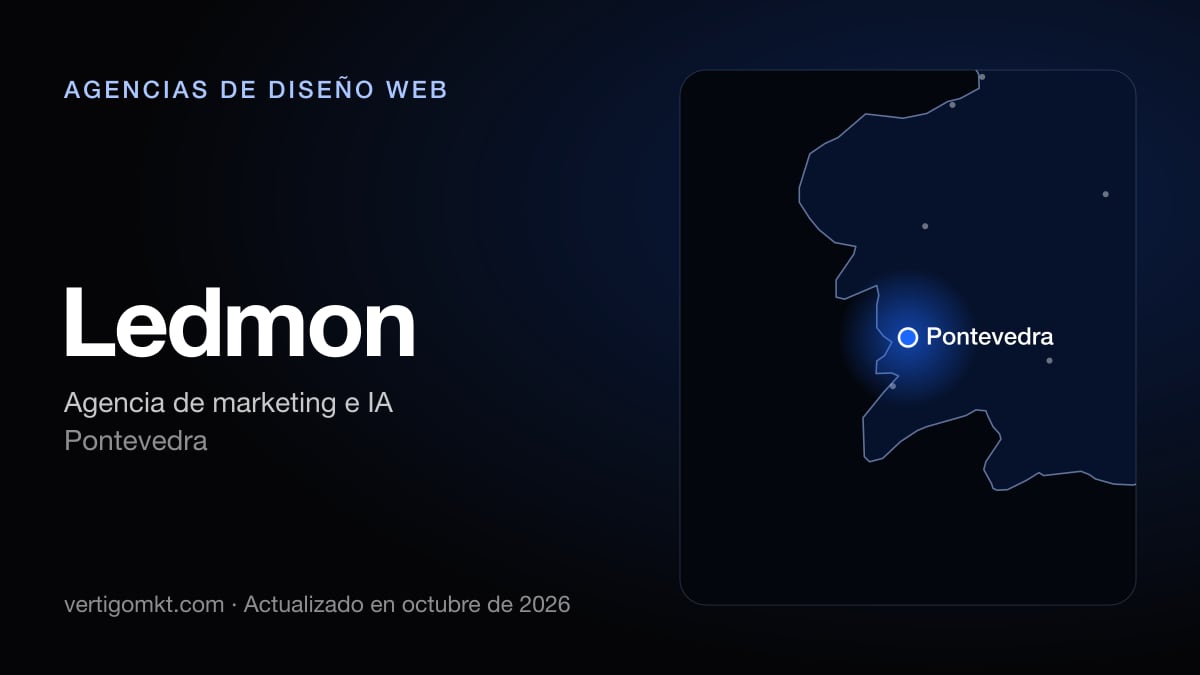 Ledmon (Pontevedra), puesto 4 entre las mejores agencias de diseño web de Pontevedra