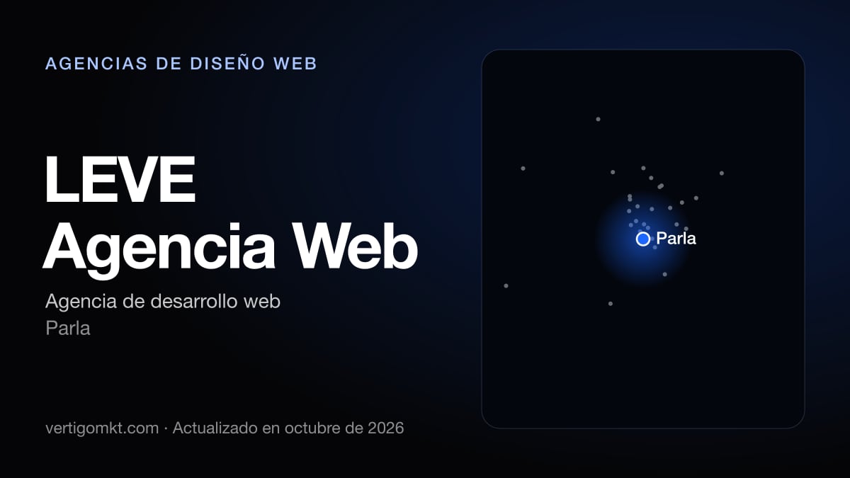 LEVE Agencia Web, diseño web en Parla: puesto 5 del ranking de las mejores agencias de diseño web en Parla