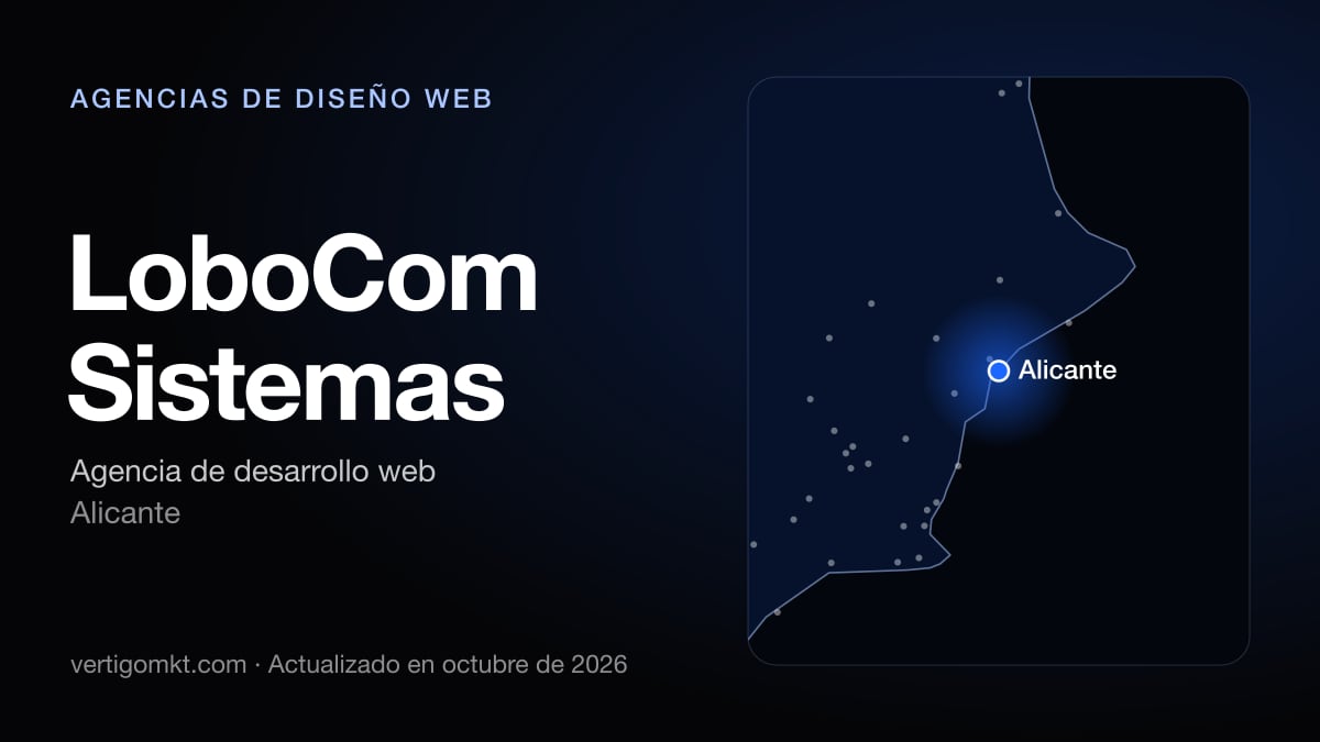 Mejores agencias de diseño web en Elche, puesto 10: LoboCom Sistemas, con sede en Alicante