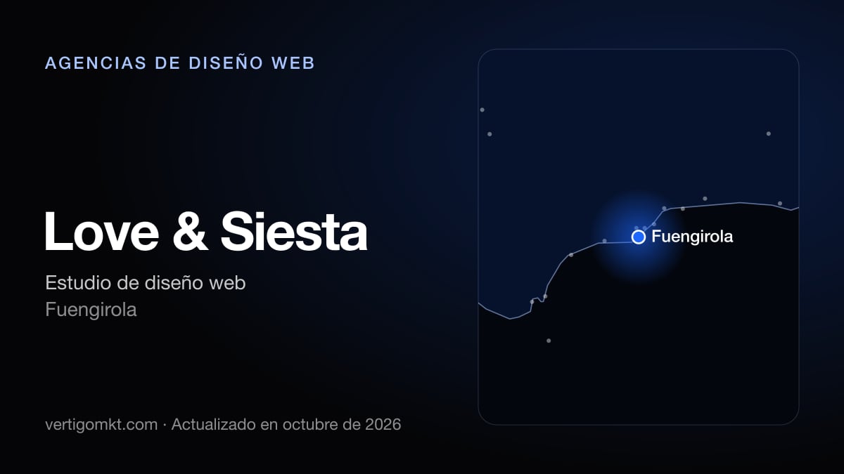 Mejores agencias de diseño web en Mijas, puesto 9: Love & Siesta, con sede en Fuengirola