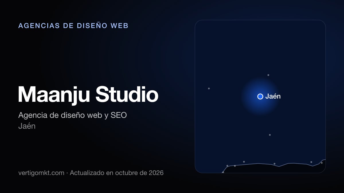 Maanju Studio, diseño web en Jaén: puesto 5 del ranking de las mejores agencias de diseño web en Linares