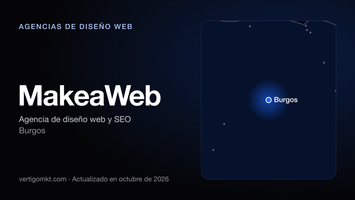 MakeaWeb (Burgos), puesto 6 entre las mejores agencias de diseño web de Burgos