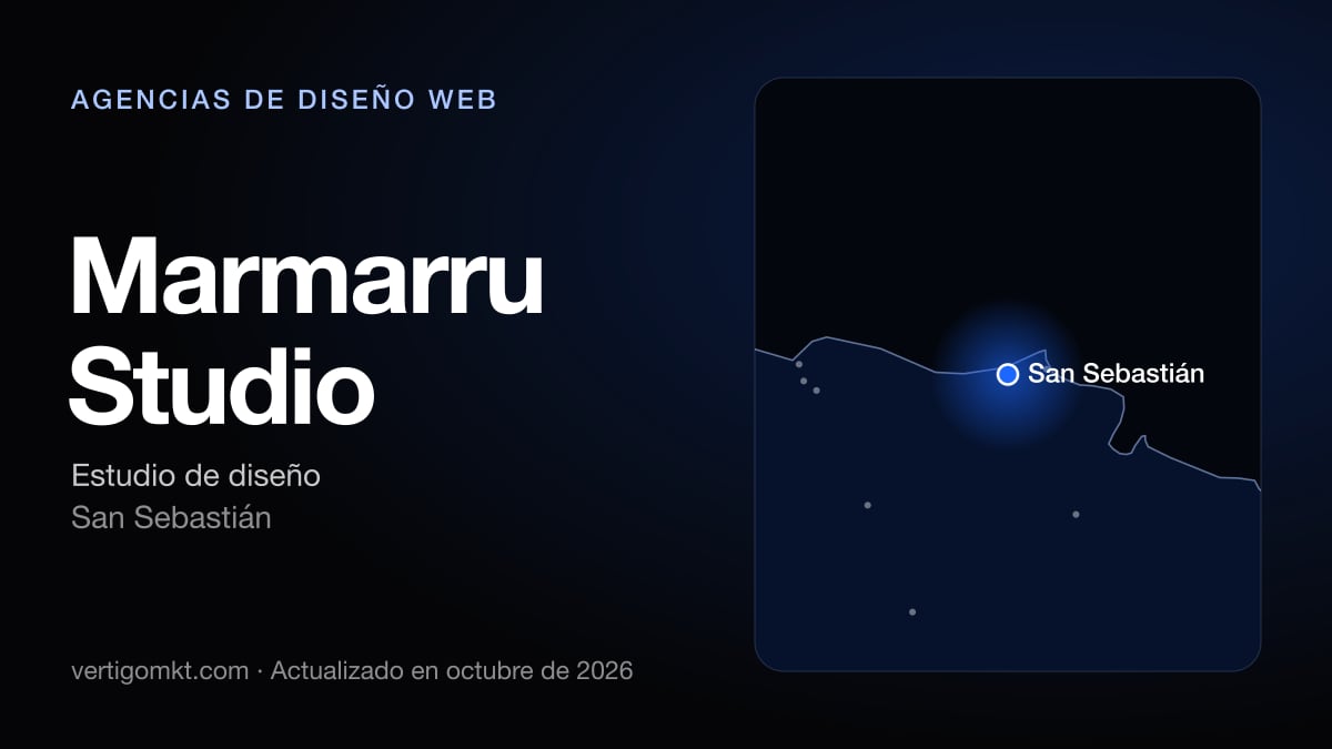 Mejores agencias de diseño web en San Sebastián, puesto 6: Marmarru Studio, con sede en San Sebastián