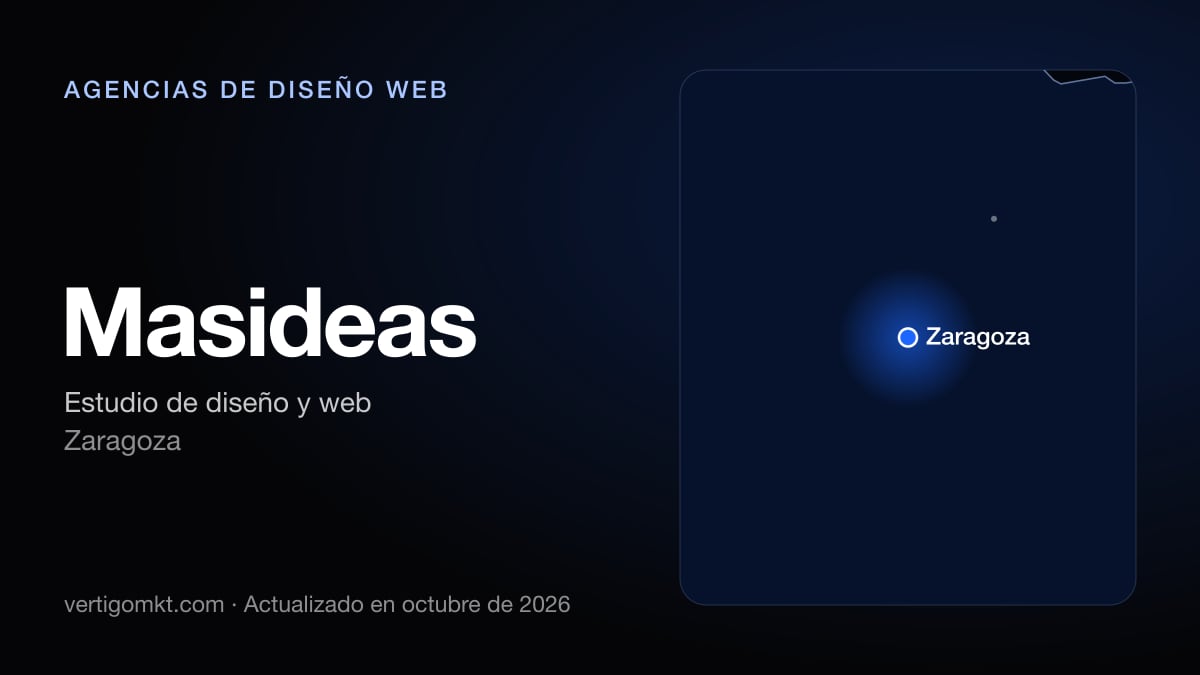 Masideas, diseño web en Zaragoza: puesto 4 del ranking de las mejores agencias de diseño web en Zaragoza