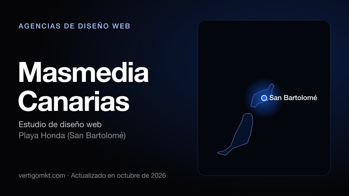 Masmedia Canarias (Playa Honda (San Bartolomé)), puesto 7 entre las mejores agencias de diseño web de Arrecife