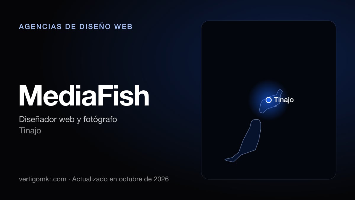 MediaFish, diseño web en Tinajo: puesto 4 del ranking de las mejores agencias de diseño web en Arrecife