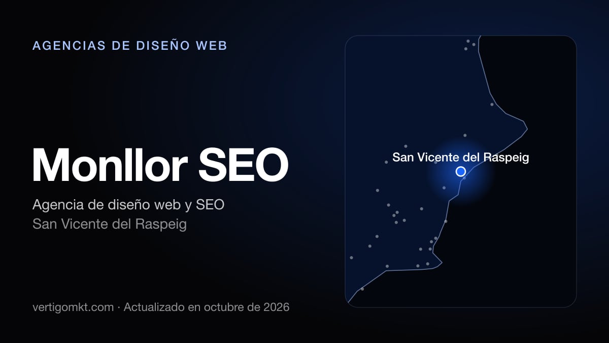 Monllor SEO (San Vicente del Raspeig), puesto 8 entre las mejores agencias de diseño web de Alicante