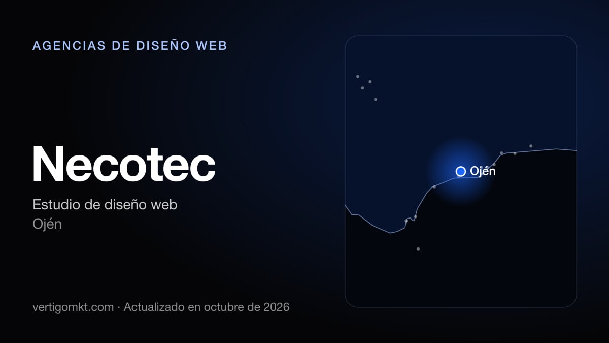 Necotec, diseño web en Ojén: puesto 7 del ranking de las mejores agencias de diseño web en Mijas