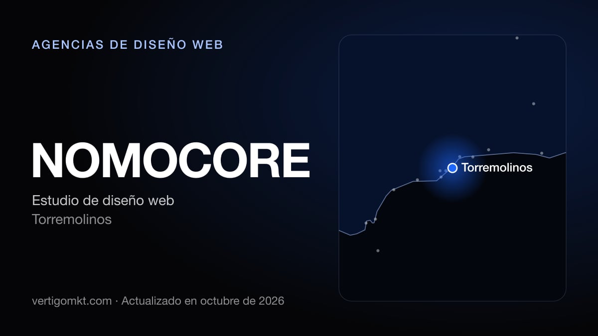 NOMOCORE, diseño web en Torremolinos: puesto 5 del ranking de las mejores agencias de diseño web en Mijas
