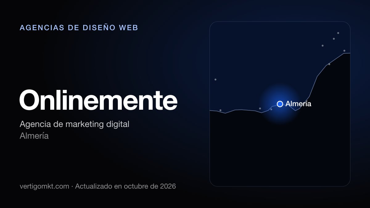 Onlinemente (Almería), puesto 6 entre las mejores agencias de diseño web de Almería