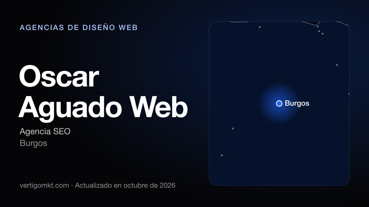 Mejores agencias de diseño web en Burgos, puesto 9: Oscar Aguado Web, con sede en Burgos