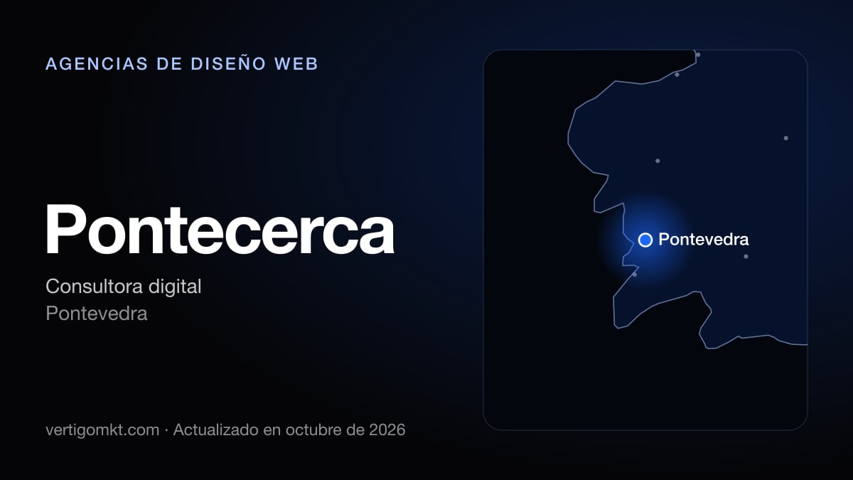Mejores agencias de diseño web en Santiago de Compostela, puesto 9: Pontecerca, con sede en Pontevedra