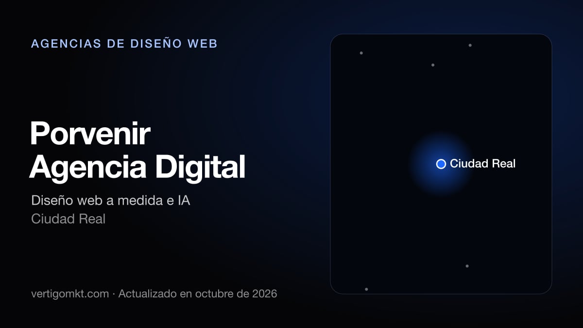 Porvenir Agencia Digital, diseño web en Ciudad Real: puesto 5 del ranking de las mejores agencias de diseño web en Ciudad Real