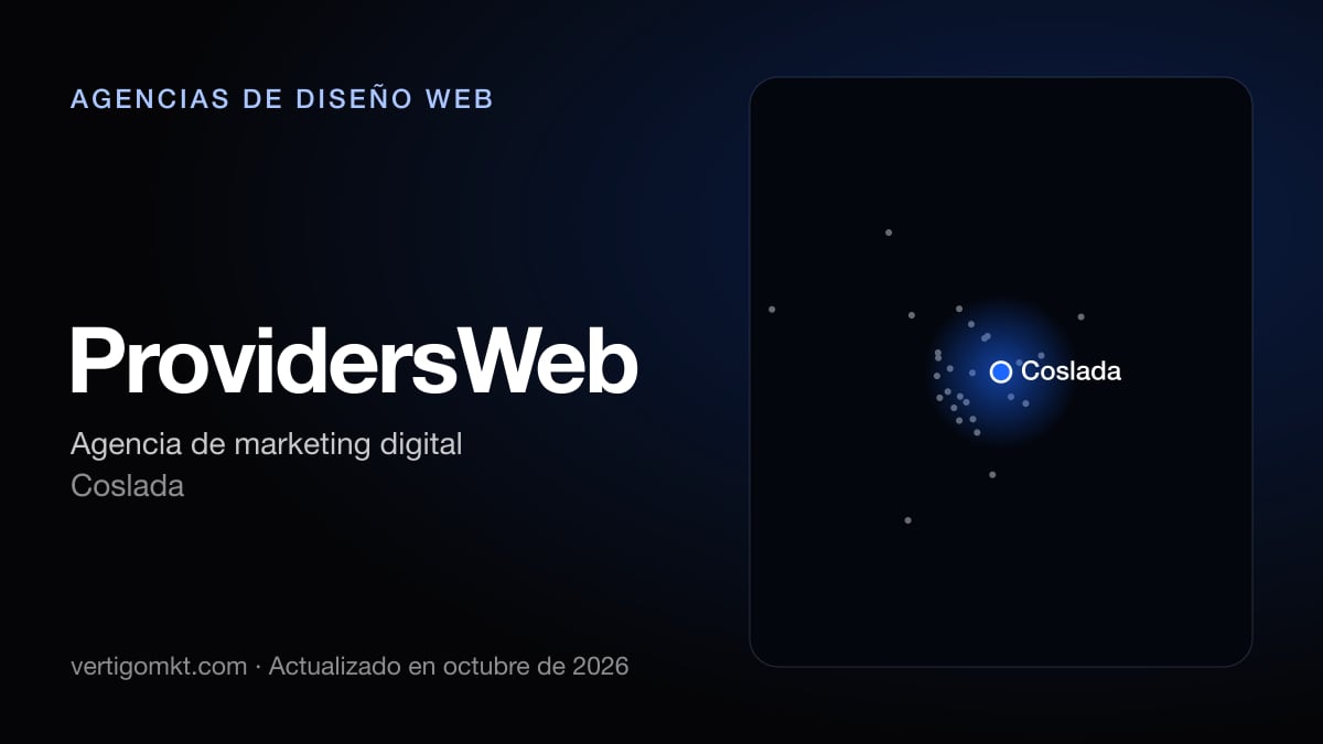 ProvidersWeb, diseño web en Coslada: puesto 5 del ranking de las mejores agencias de diseño web en Coslada