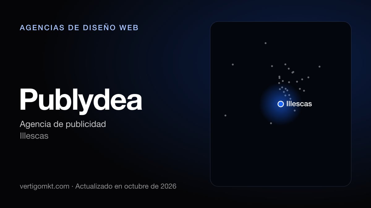 Publydea (Illescas), puesto 9 entre las mejores agencias de diseño web de Toledo
