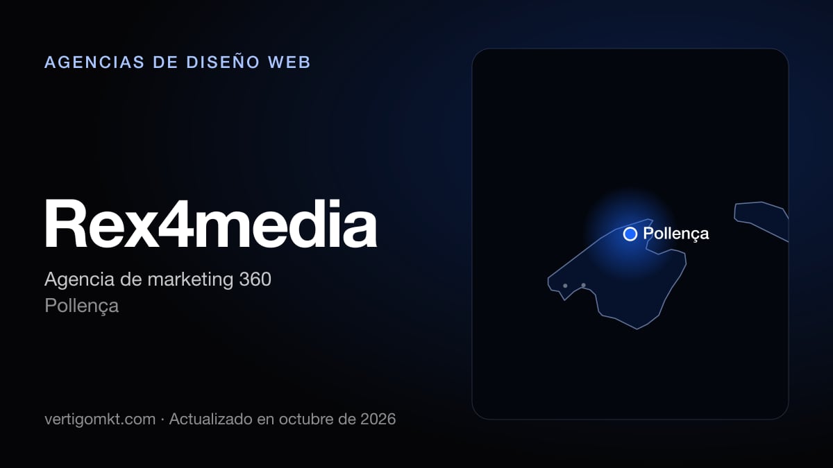 Rex4media (Pollença), puesto 7 entre las mejores agencias de diseño web de Calvià