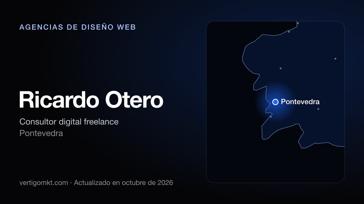 Mejores agencias de diseño web en Pontevedra, puesto 7: Ricardo Otero, con sede en Pontevedra