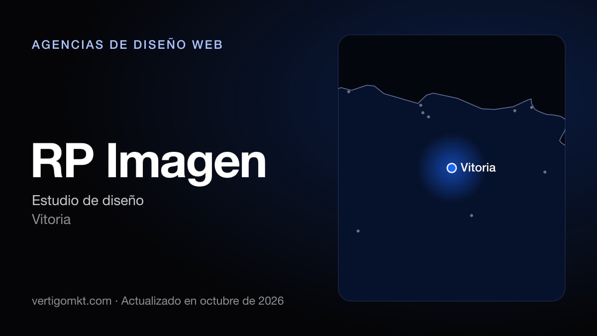 Mejores agencias de diseño web en Vitoria, puesto 7: RP Imagen, con sede en Vitoria