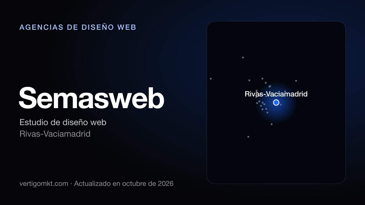 Semasweb (Rivas-Vaciamadrid), puesto 3 entre las mejores agencias de diseño web de Rivas-Vaciamadrid