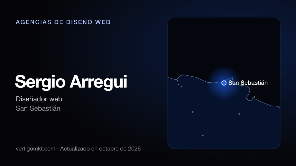 Sergio Arregui (San Sebastián), puesto 3 entre las mejores agencias de diseño web de San Sebastián