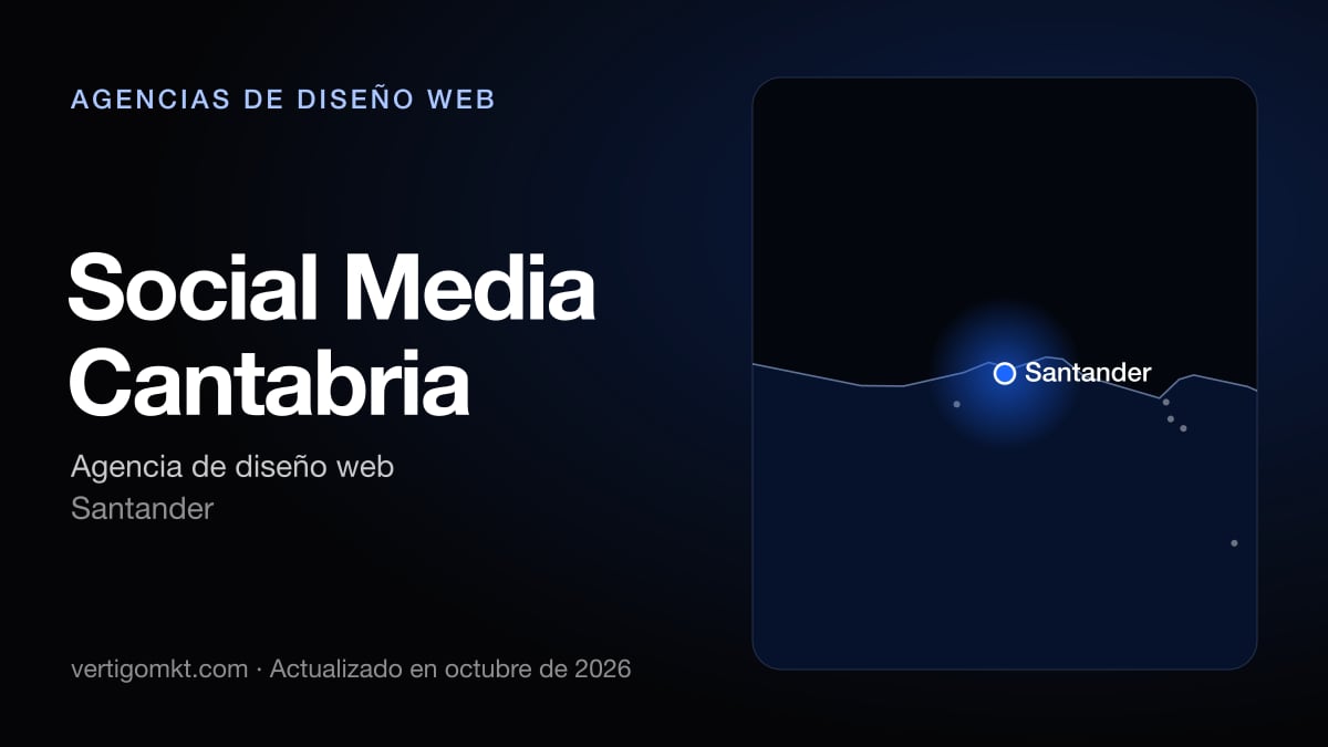 Social Media Cantabria, diseño web en Santander: puesto 2 del ranking de las mejores agencias de diseño web en Santander