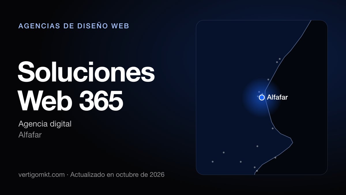 Soluciones Web 365, diseño web en Alfafar: puesto 6 del ranking de las mejores agencias de diseño web en Torrente