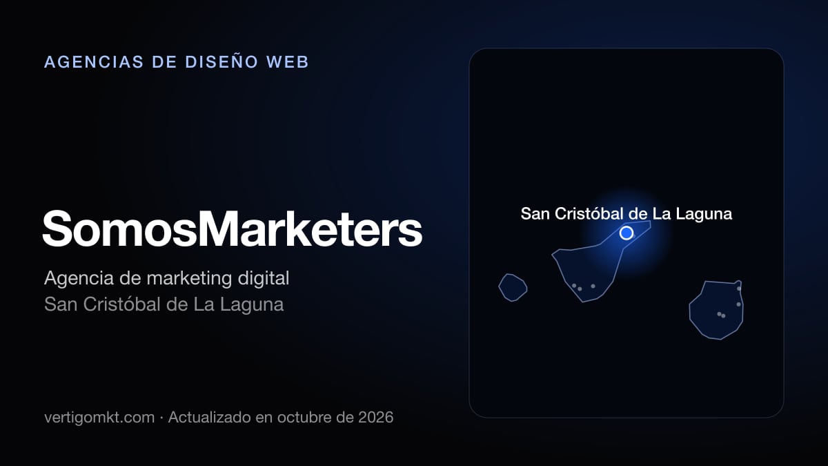 SomosMarketers (San Cristóbal de La Laguna), puesto 8 entre las mejores agencias de diseño web de San Cristóbal de La Laguna