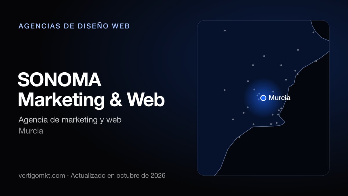 SONOMA Marketing & Web (Murcia), puesto 4 entre las mejores agencias de diseño web de Murcia