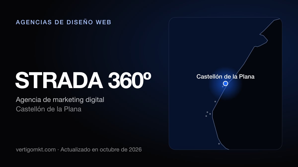Mejores agencias de diseño web en Villarreal, puesto 10: STRADA 360º, con sede en Castellón de la Plana