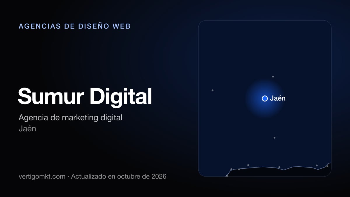 Sumur Digital (Jaén), puesto 3 entre las mejores agencias de diseño web de Linares