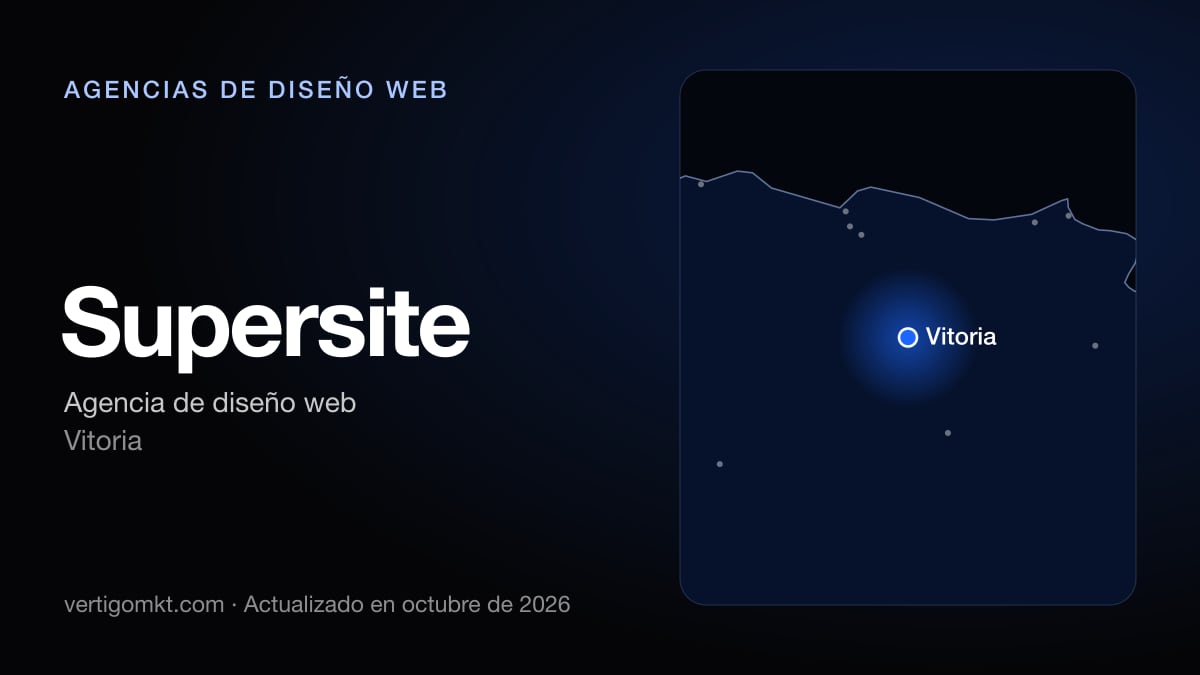 Supersite (Vitoria), puesto 9 entre las mejores agencias de diseño web de Vitoria