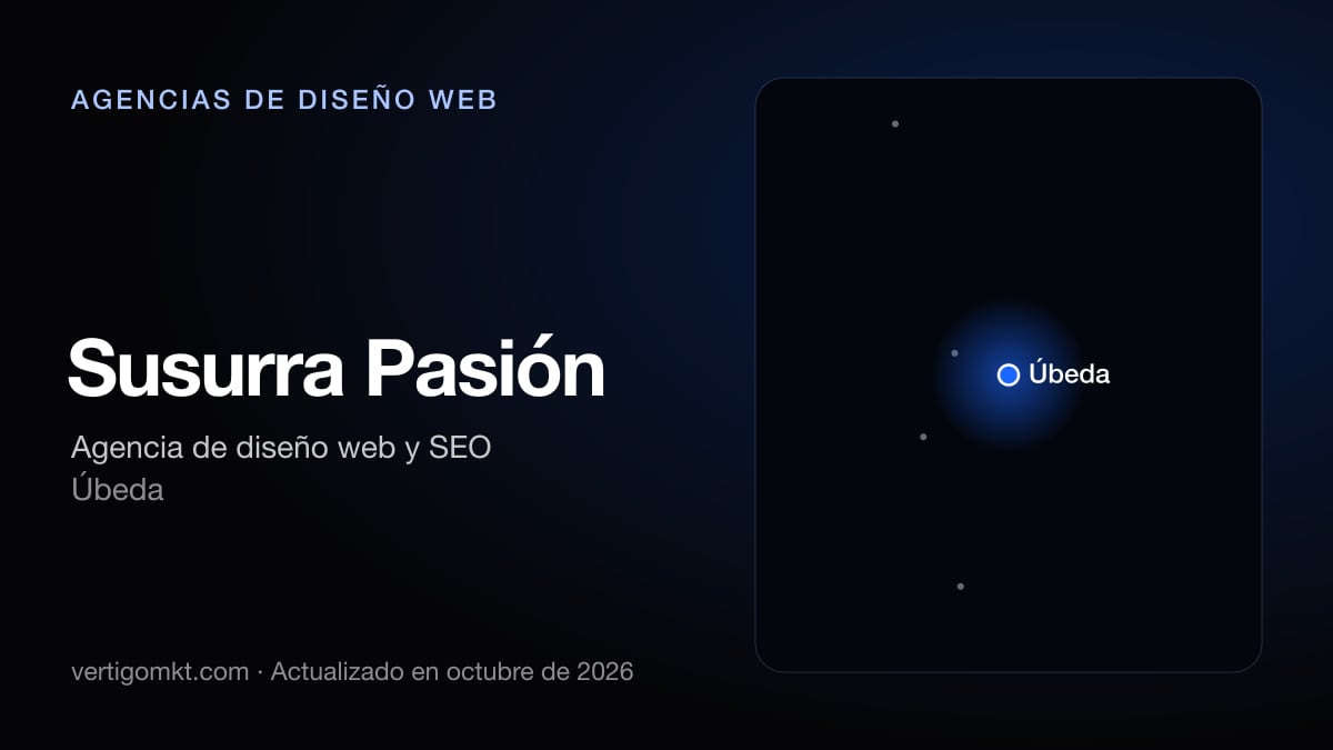 Susurra Pasión (Úbeda), puesto 4 entre las mejores agencias de diseño web de Linares