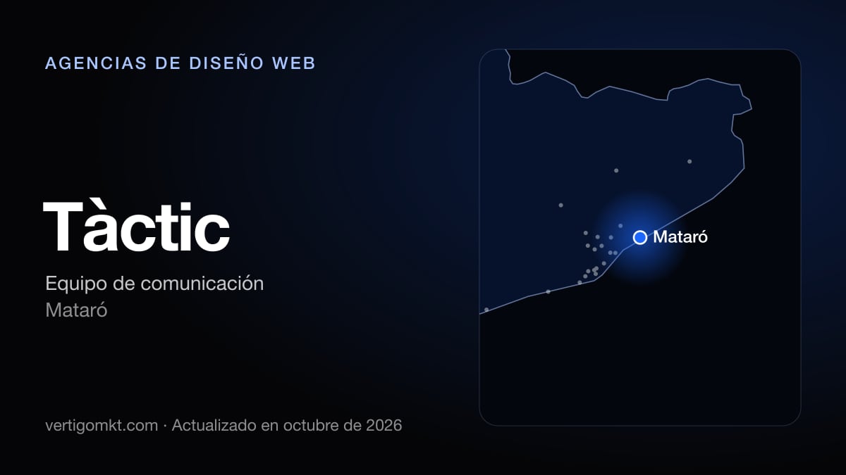 Tàctic, diseño web en Mataró: puesto 3 del ranking de las mejores agencias de diseño web en Mataró