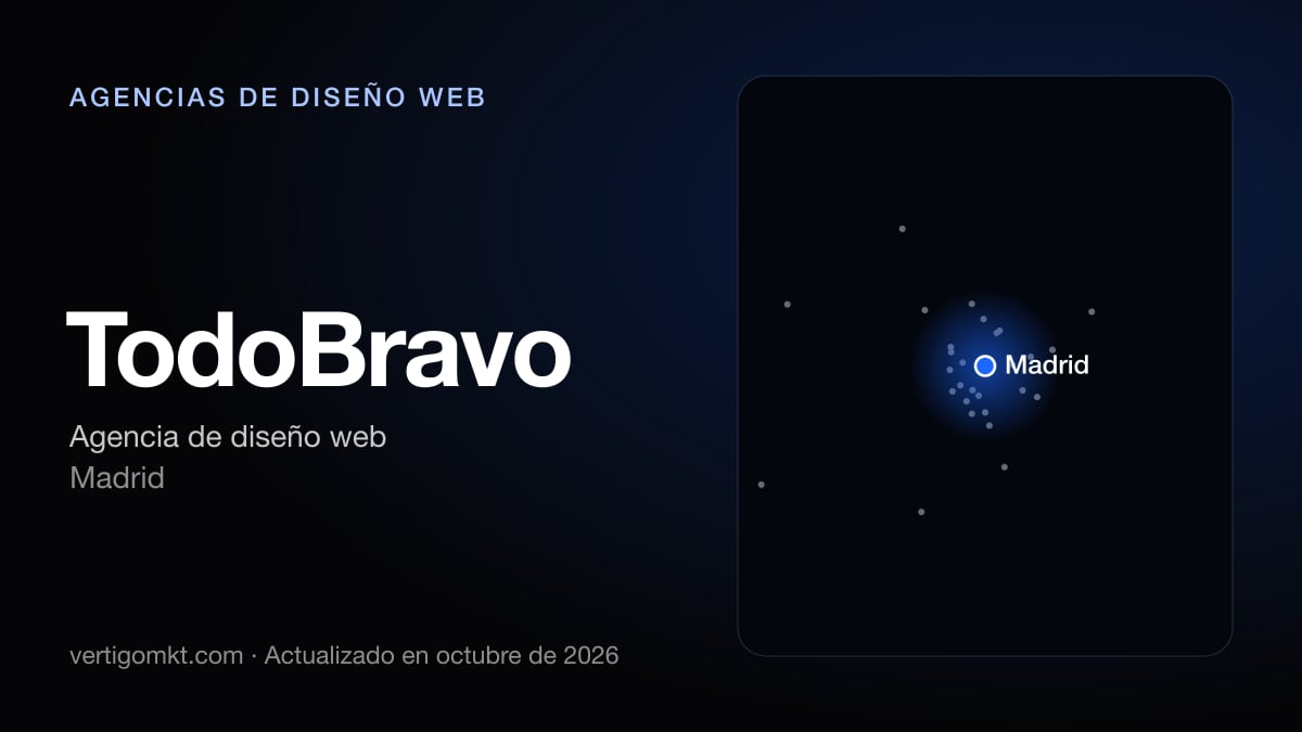 TodoBravo, diseño web en Madrid: puesto 10 del ranking de las mejores agencias de diseño web en Rivas-Vaciamadrid