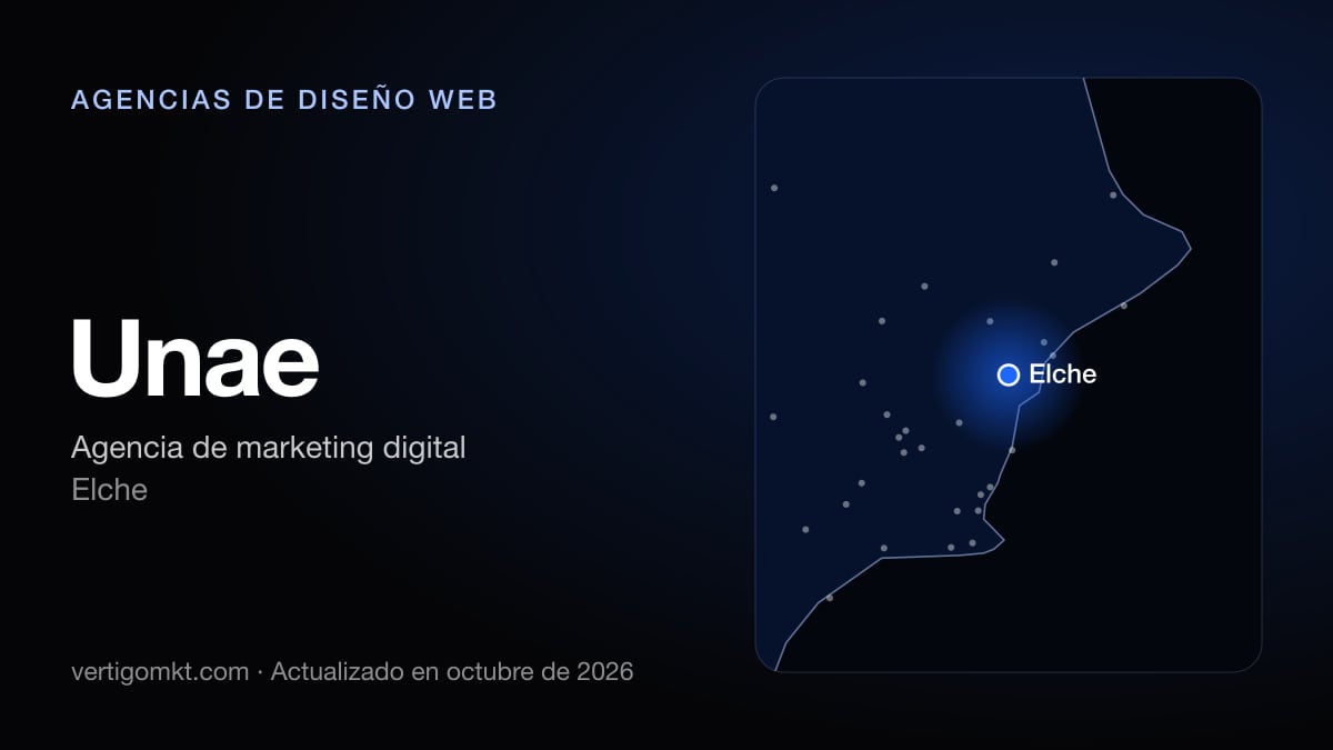 Mejores agencias de diseño web en Elche, puesto 4: Unae, con sede en Elche