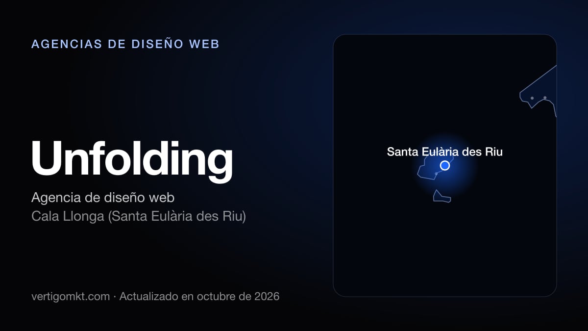 Unfolding, diseño web en Cala Llonga (Santa Eulària des Riu): puesto 7 del ranking de las mejores agencias de diseño web en Ibiza