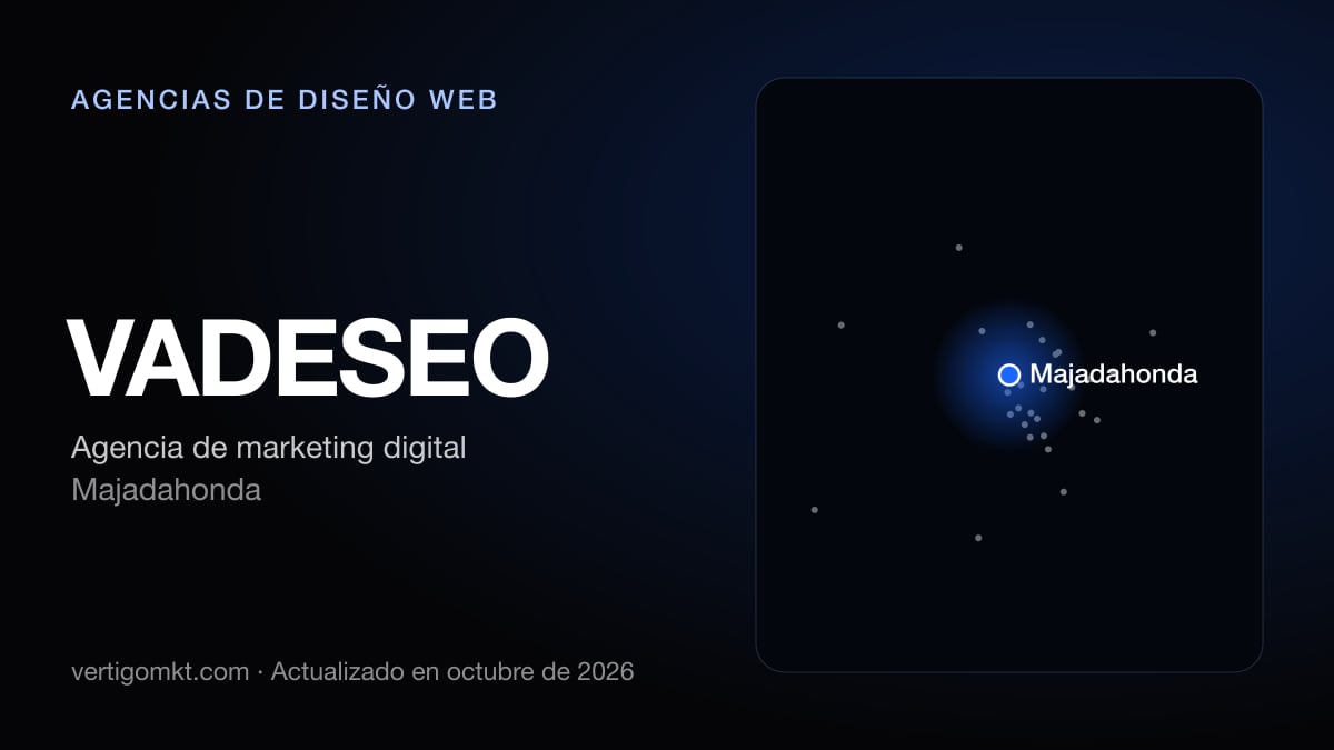 Mejores agencias de diseño web en Colmenar Viejo, puesto 10: VADESEO, con sede en Majadahonda