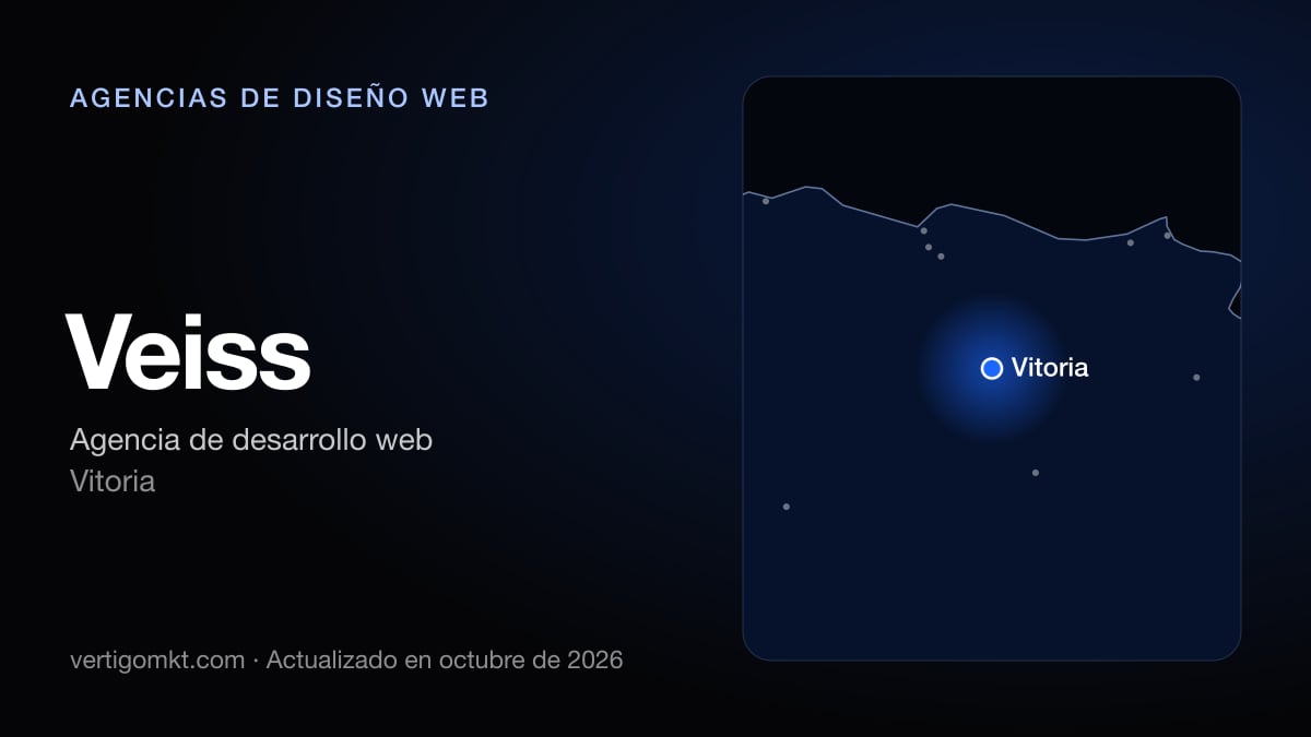 Veiss, diseño web en Vitoria: puesto 2 del ranking de las mejores agencias de diseño web en Vitoria