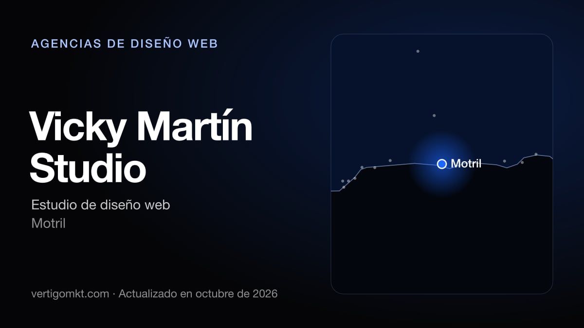 Mejores agencias de diseño web en Motril, puesto 4: Vicky Martín Studio, con sede en Motril