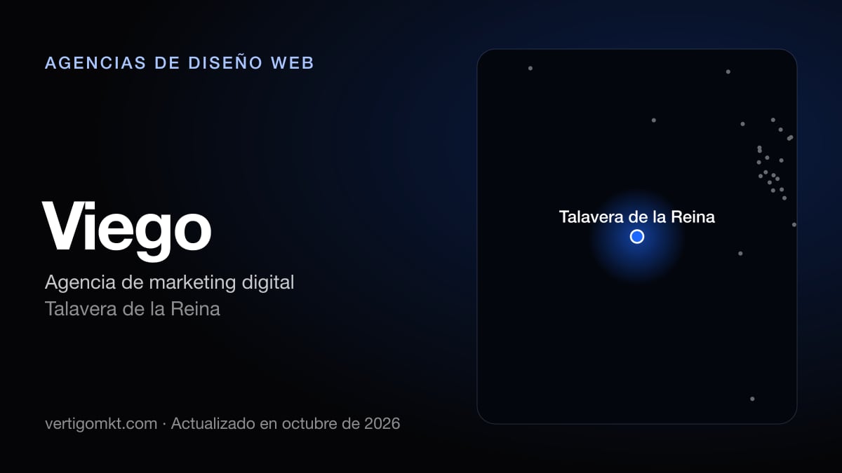 Viego, diseño web en Talavera de la Reina: puesto 7 del ranking de las mejores agencias de diseño web en Talavera de la Reina