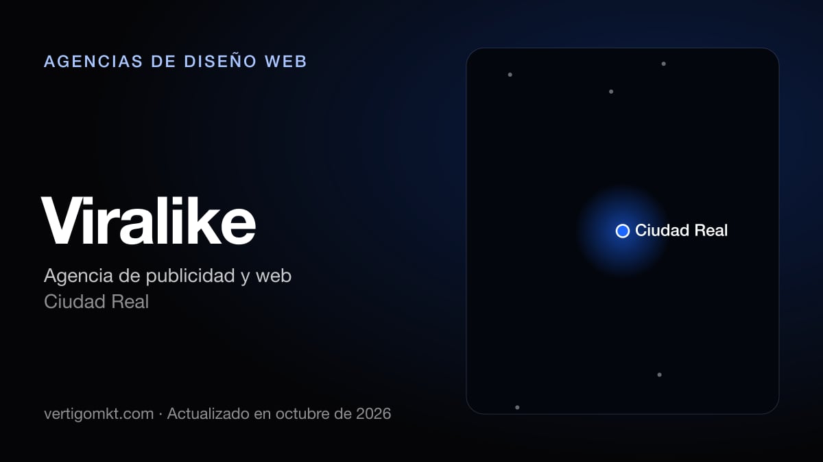 Viralike (Ciudad Real), puesto 8 entre las mejores agencias de diseño web de Ciudad Real