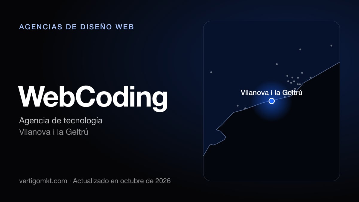 WebCoding (Vilanova i la Geltrú), puesto 2 entre las mejores agencias de diseño web de Vilanova i la Geltrú