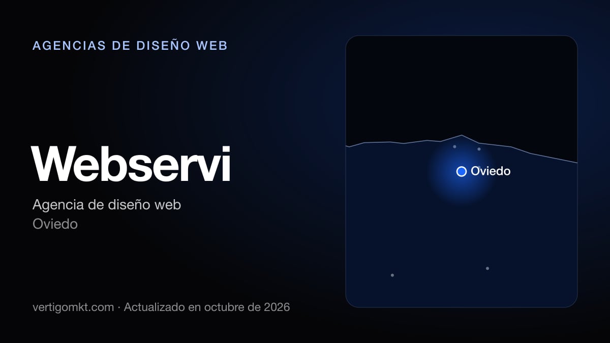 Mejores agencias de diseño web en España, puesto 4: Webservi, con sede en Oviedo