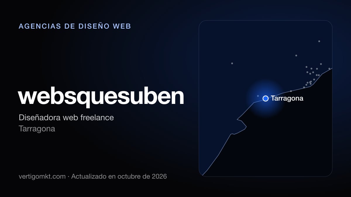 Mejores agencias de diseño web en Tarragona, puesto 5: websquesuben, con sede en Tarragona